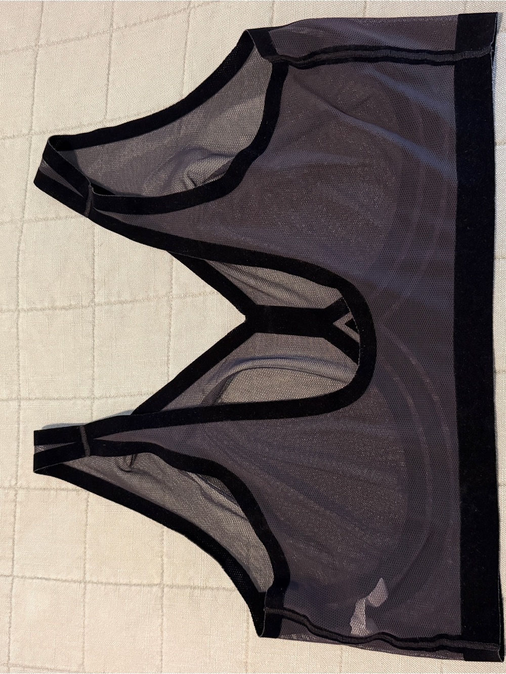 Sheer EBY Black Mesh Support Bralette - Picture 5 of 8